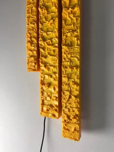 Yellow Wall Lamp by Uwe Mersch