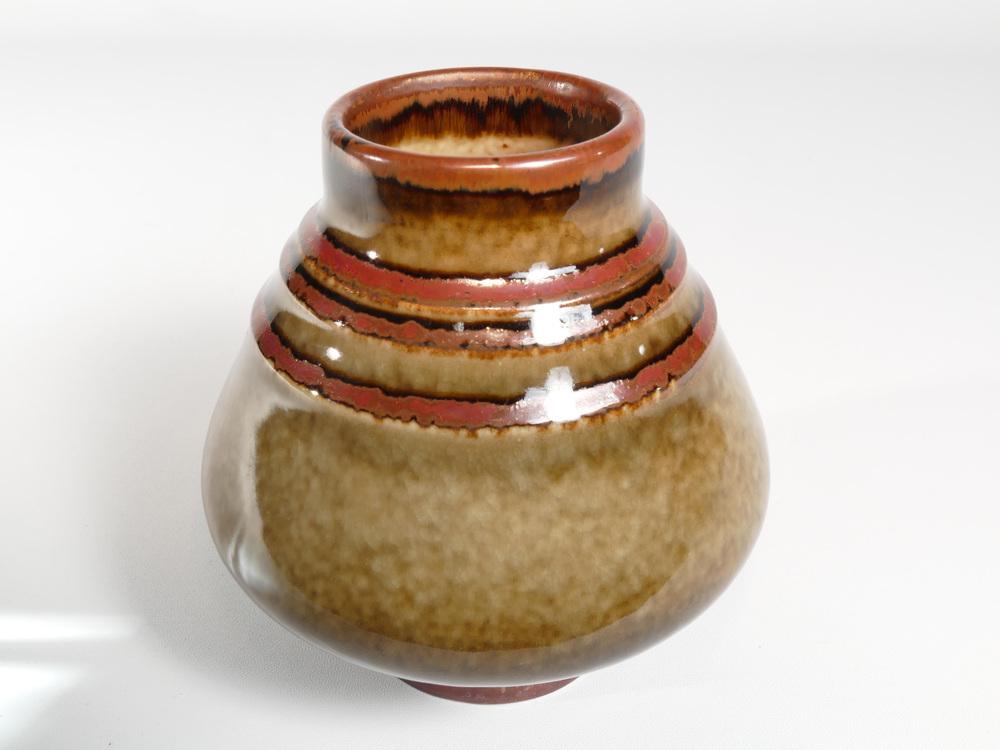 Mid-Century Modern Stoneware Bamboo Vase by Olle Alberius for Rörstrand, Sweden, 1960s