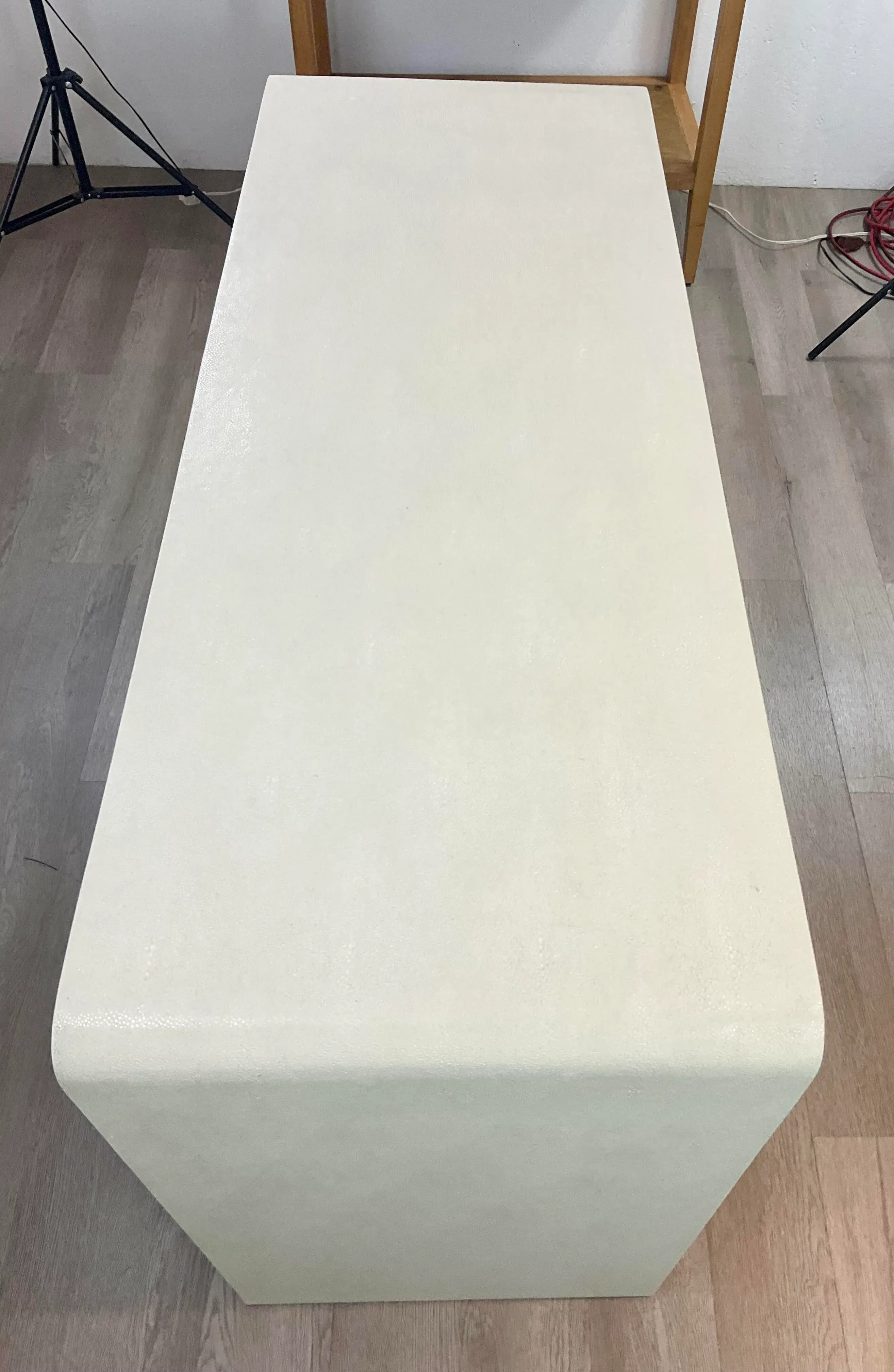 Made Goods Modern Ivory Faux Shagreen Harlow Waterfall