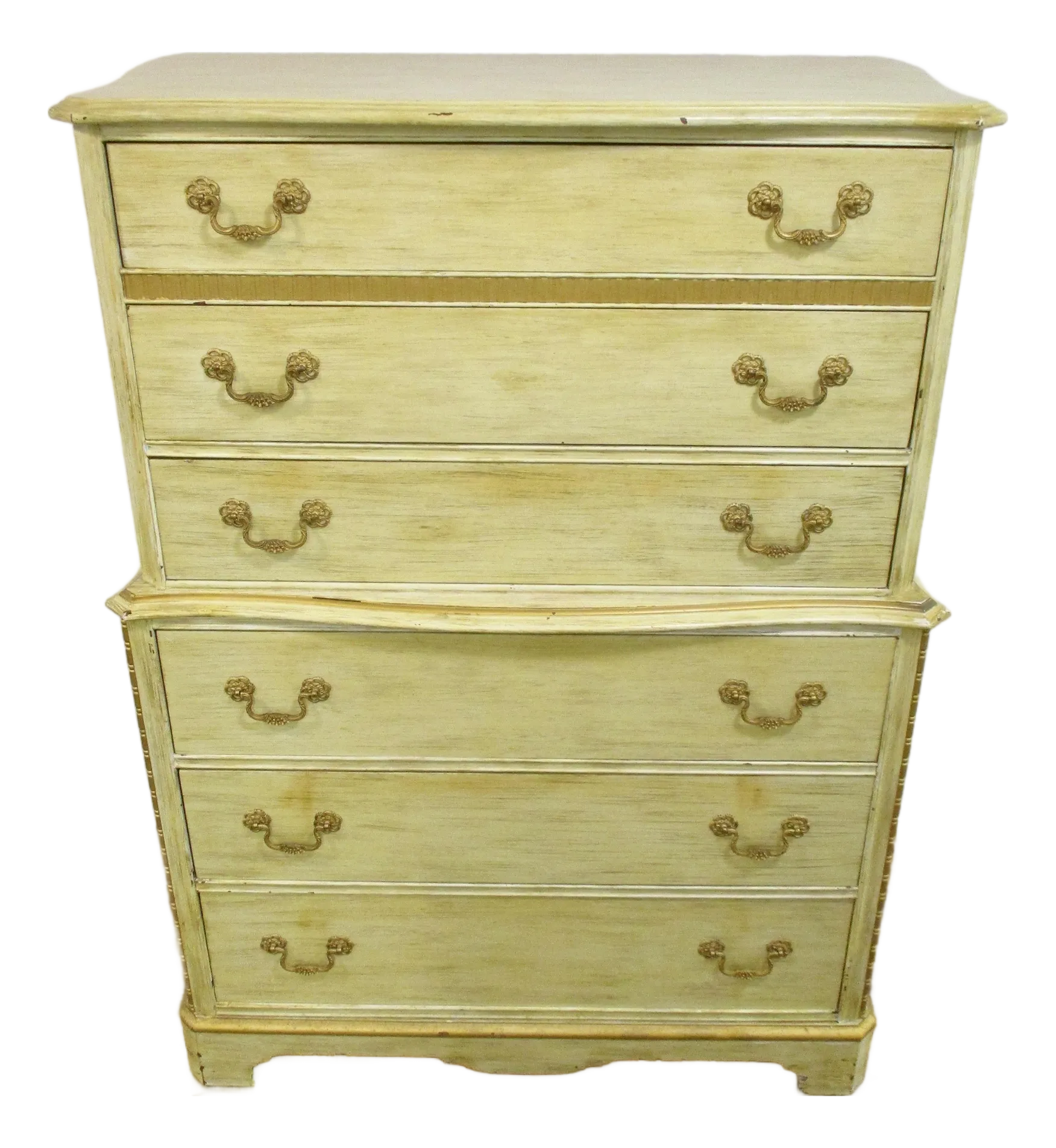 french provincial vintage dresser Antique w/ mirror  Antique White French Provincial Dresser