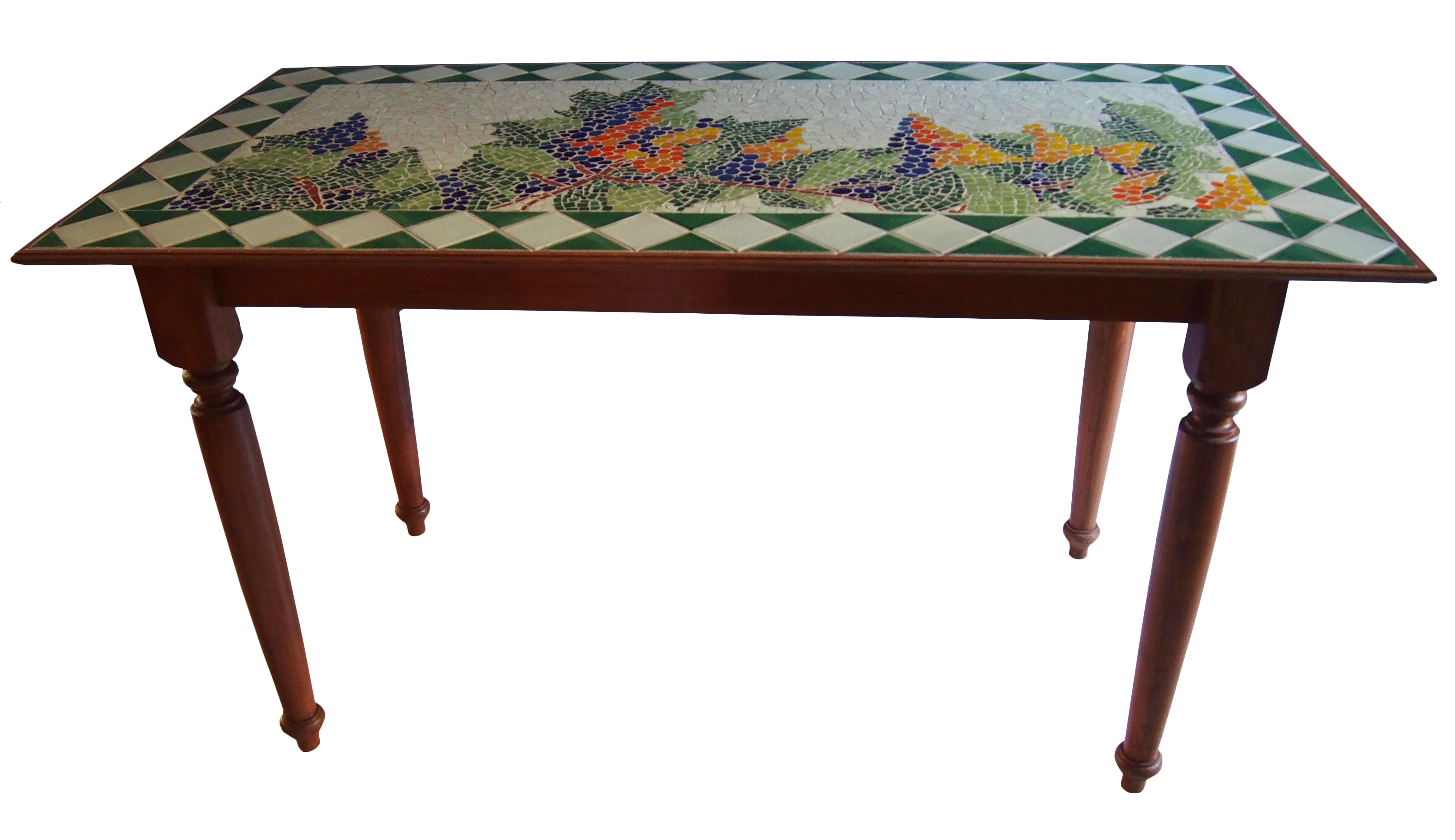 Tuscan Style Custom Vineyard Mosaic Kitchen Table Chairish