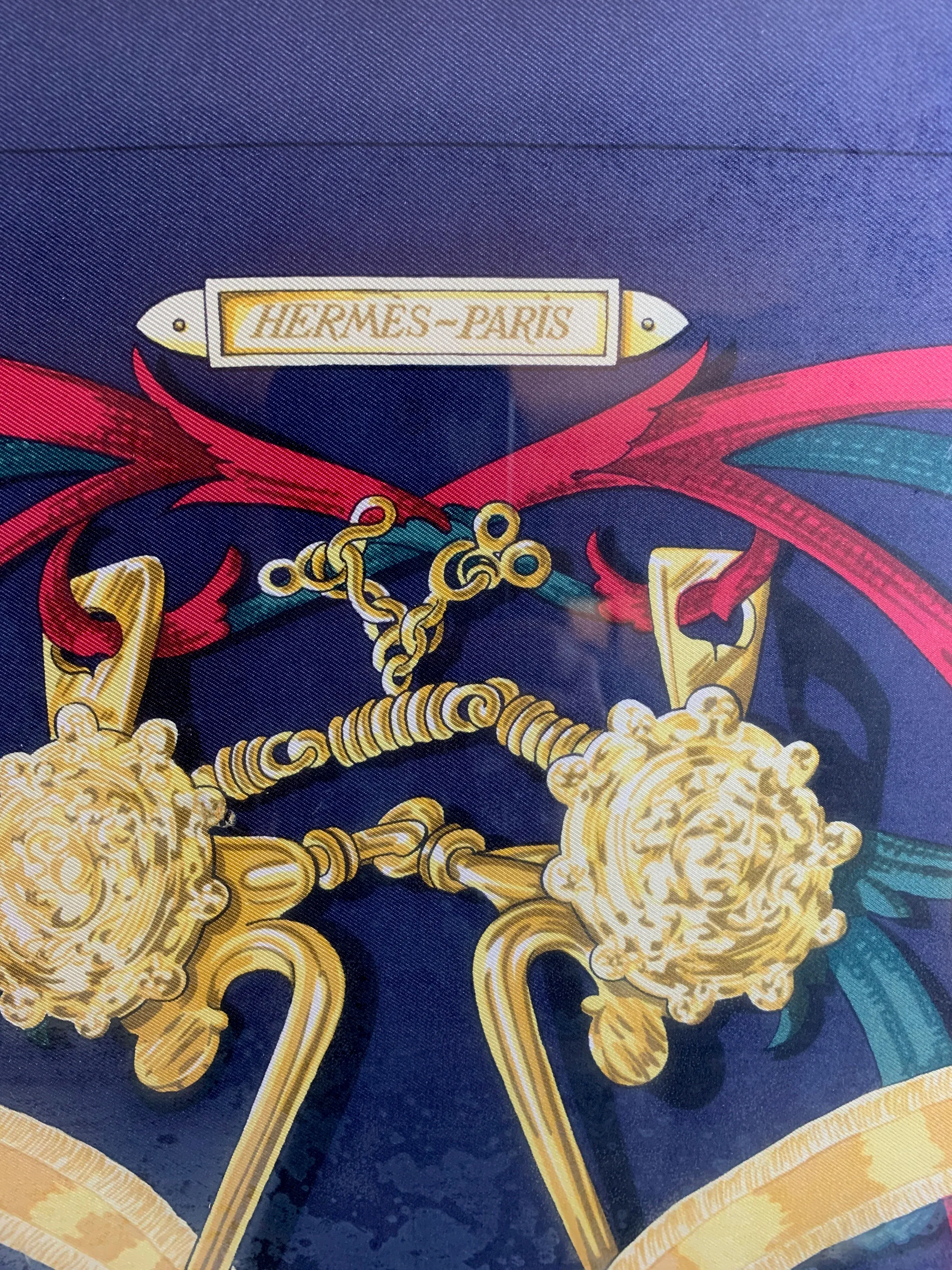 エルメス(HERMES) Le Mors A La Conetable Hermès Le Mors a La Conetable Framed Scarf | Maison George