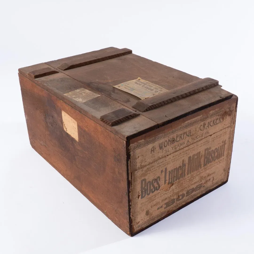 Late 19th Century Antique C. D. Boss and Son Biscuit Box