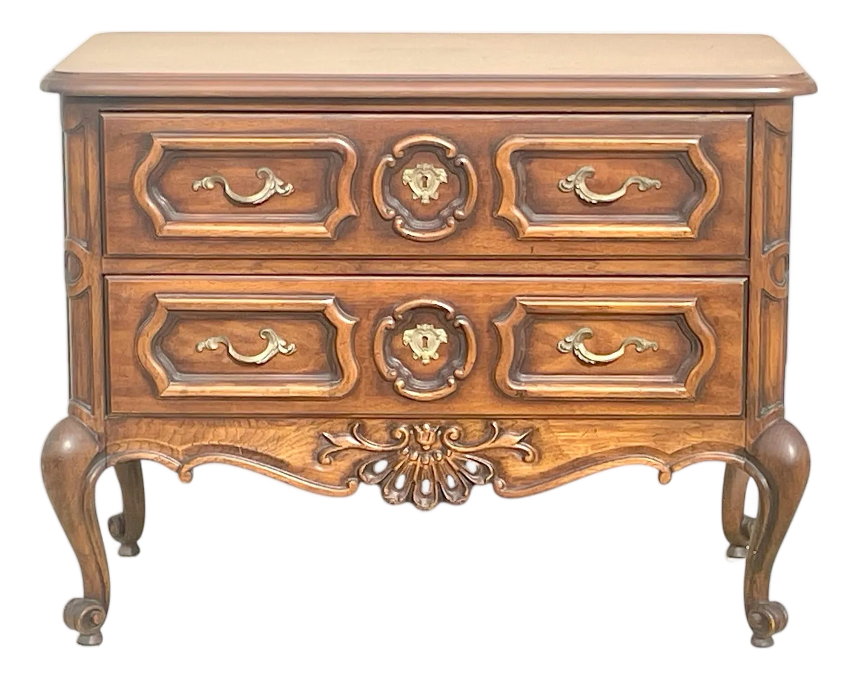 Vintage Drexel Country French Louise XV Rococo Style Commode