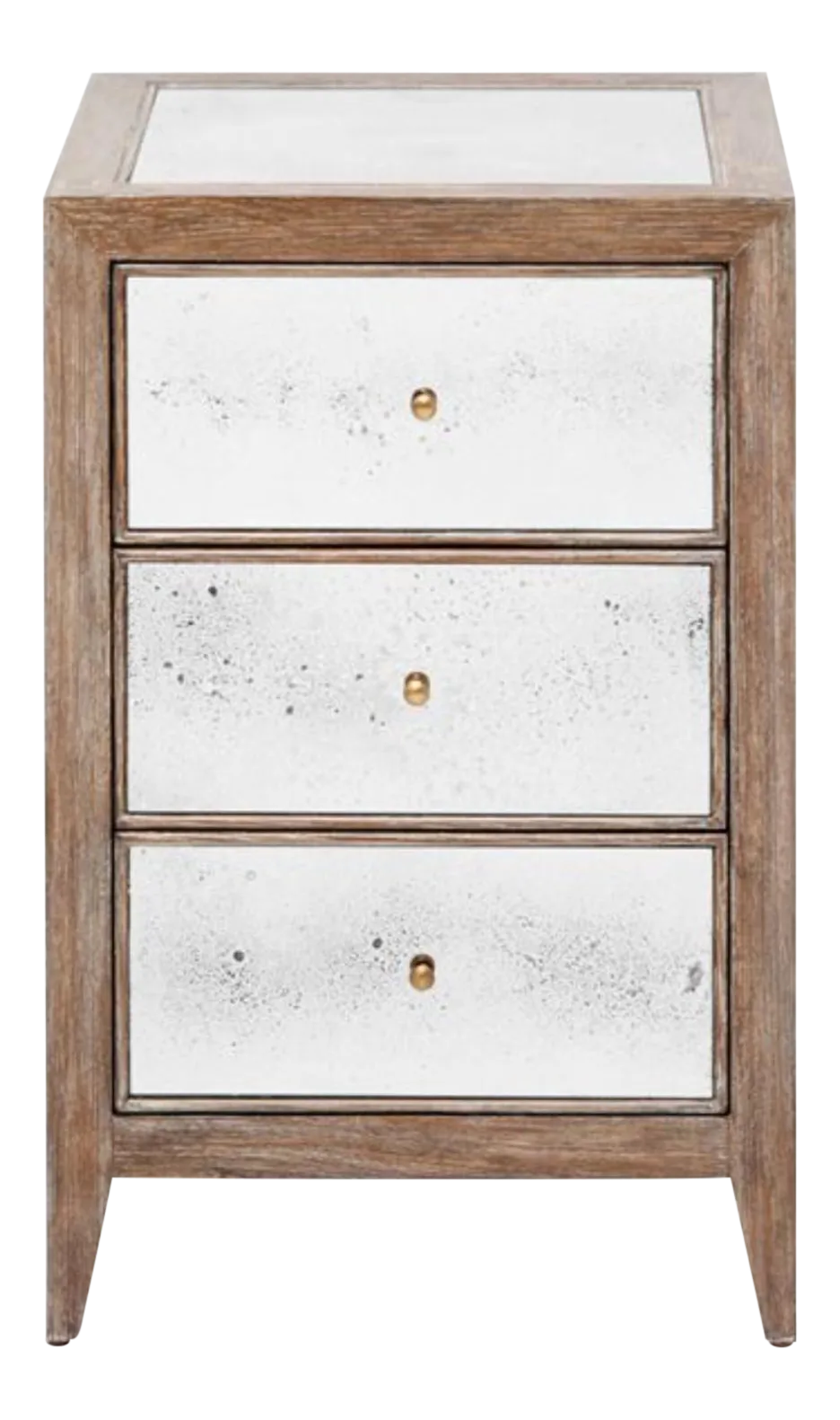 Made Goods Modern Mirrored Mia Nightstand Chairish