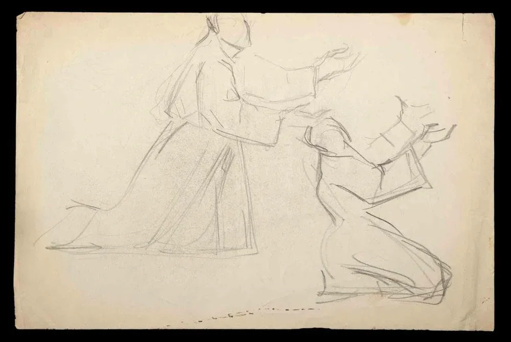 The Invocation, Original Drawing, Early 20th-Century