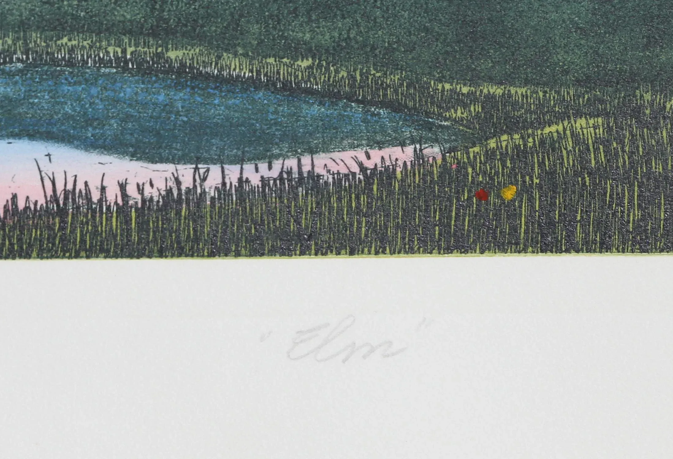 Elm, Charles Roy Purcell Etching, Signed, Numbered, Dated, and Titled in Pencil