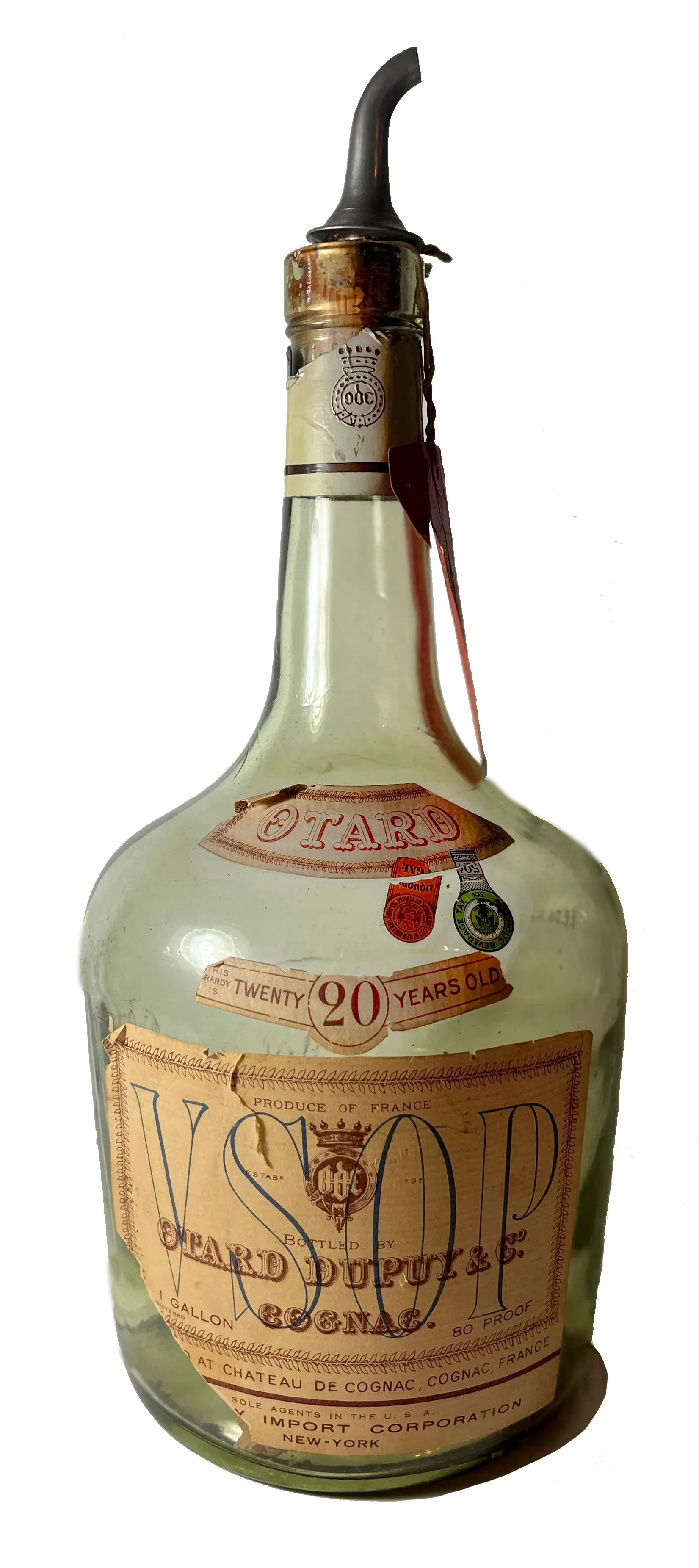 Cognac Otard 装飾的なボトル Vintage Otard Cognac Black Bottle With Wooden Case | eBay