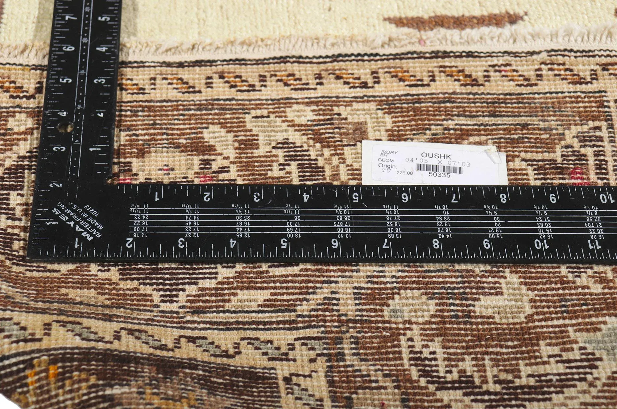 Vintage Turkish Oushak Rug - 04\'05 X 07\'03