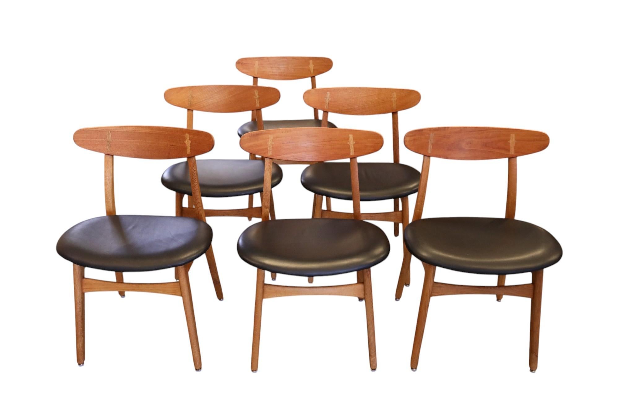 Model CH30 Chair in Teak and Oak by Hans Wegner for Carl Hansen