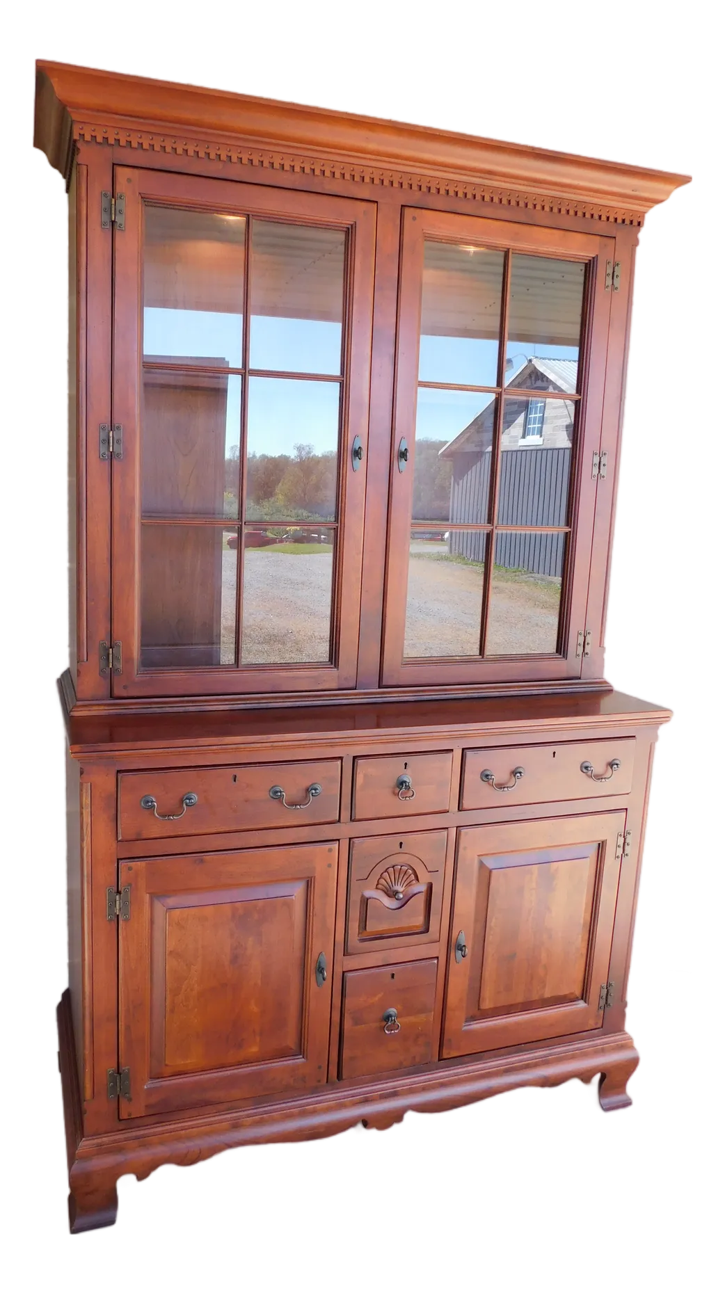 Bob Timberlake Lexington Furniture Salem Hutch 2 Piece Cupboard Wall Cabinet, image size:1042x1859