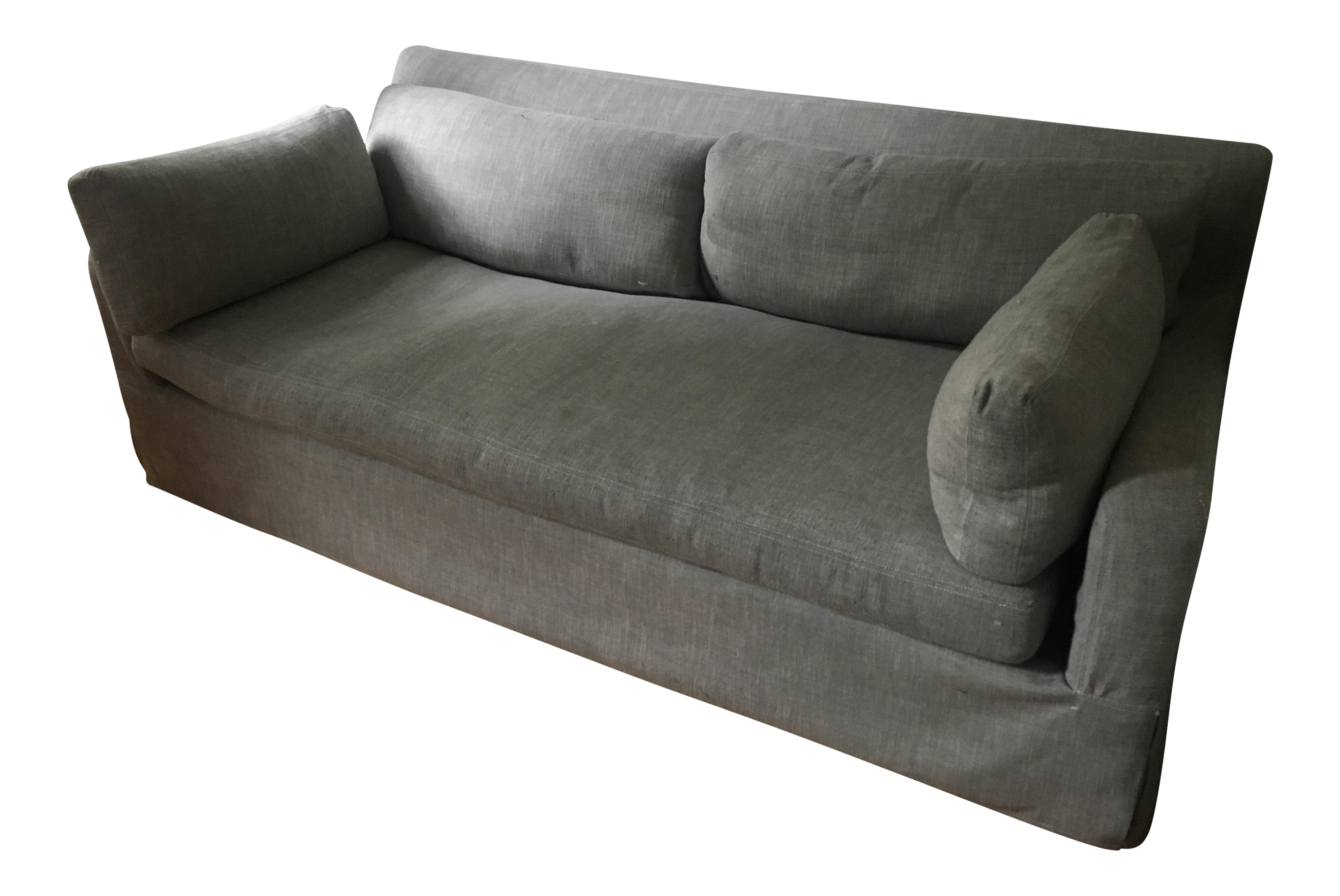 Restoration Hardware Belgian Track Arm Slipcovered Sofa