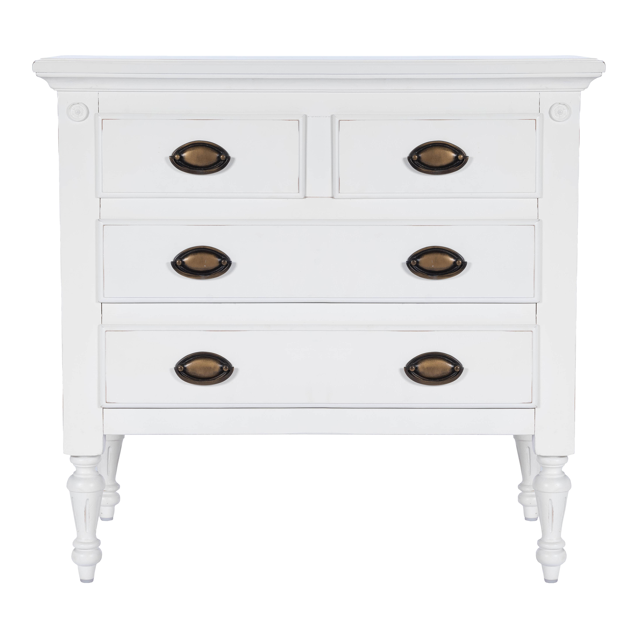 Easterbrook 4 Drawer Chest, White Chairish