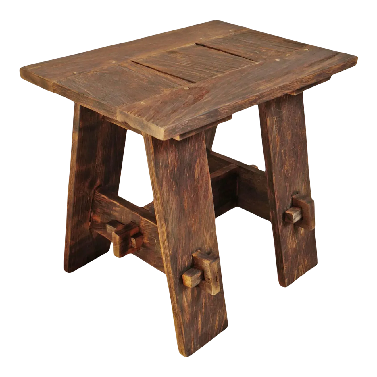 Modern Outdoor Indoor Barn Wood Side Table Chairish