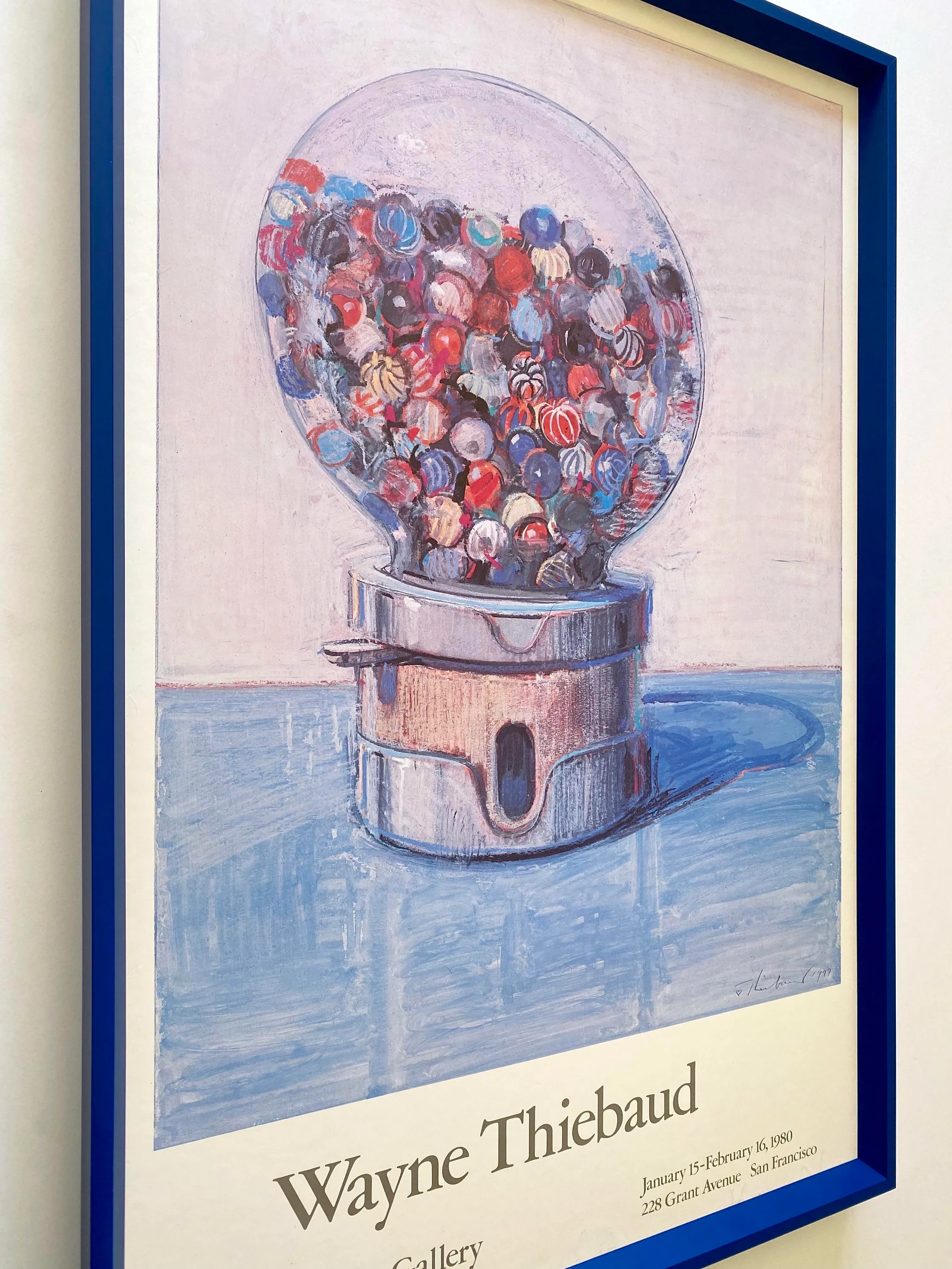 Wayne Thiebaud Vintage 1980 Lithograph Print Framed Pop Art