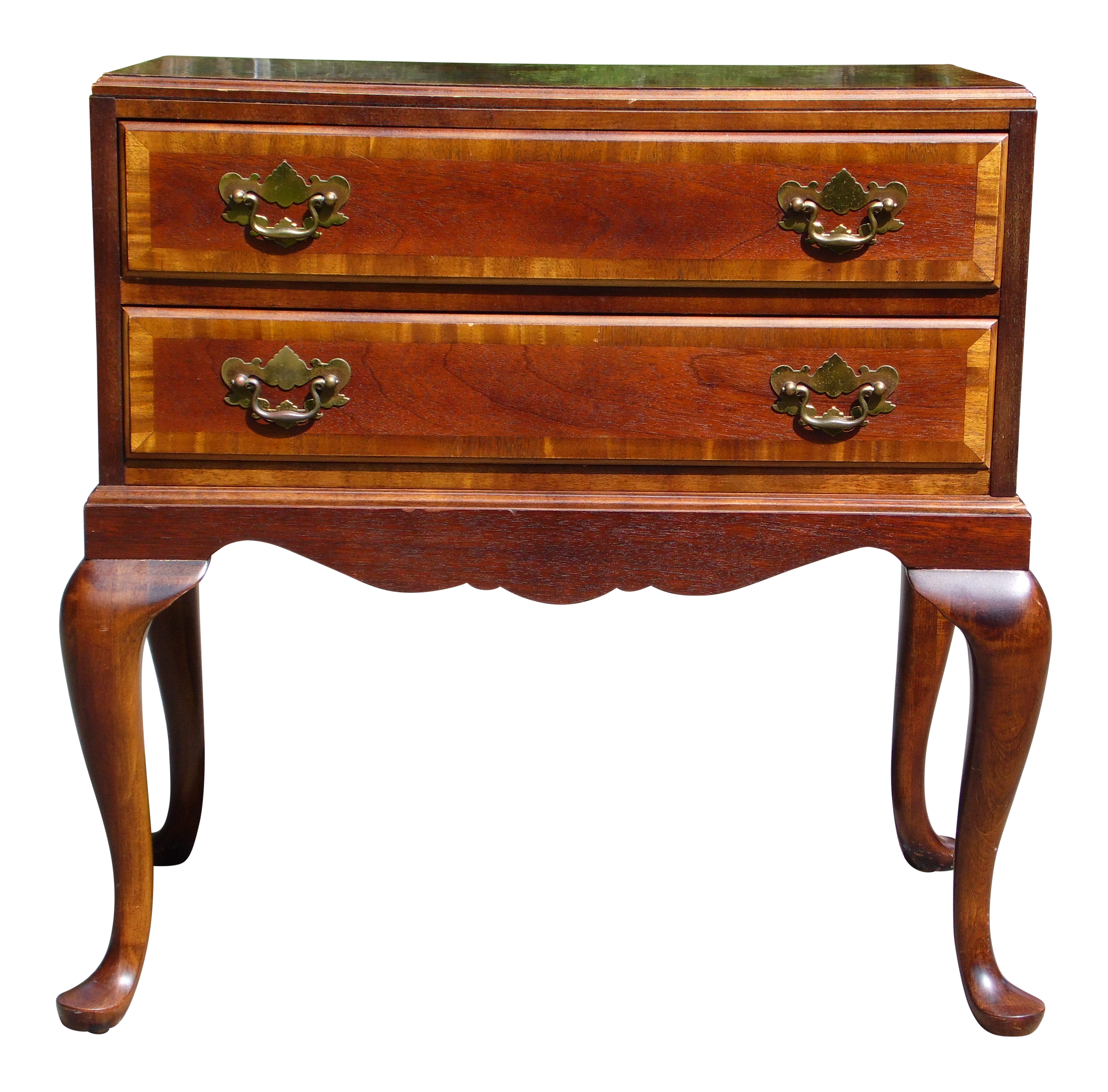 Sherrill Cth Occasional Queen Anne Mahogany Banded Chest Hall