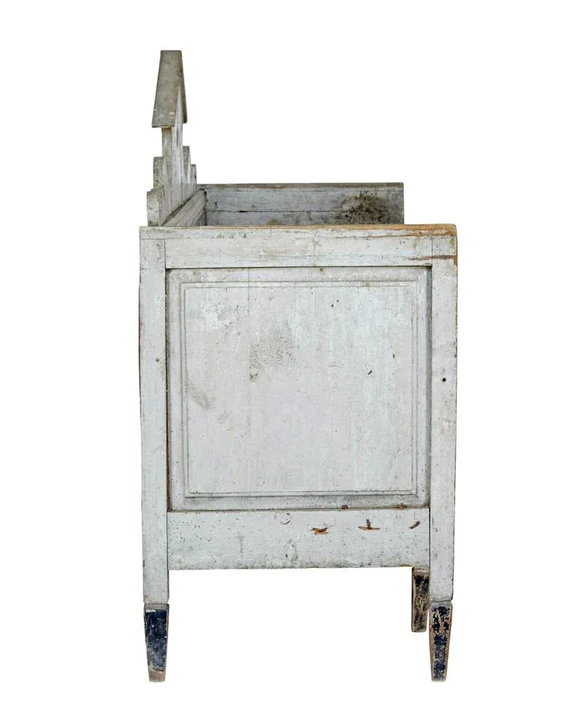 Swedish Gustavian Painted Bench, 1810