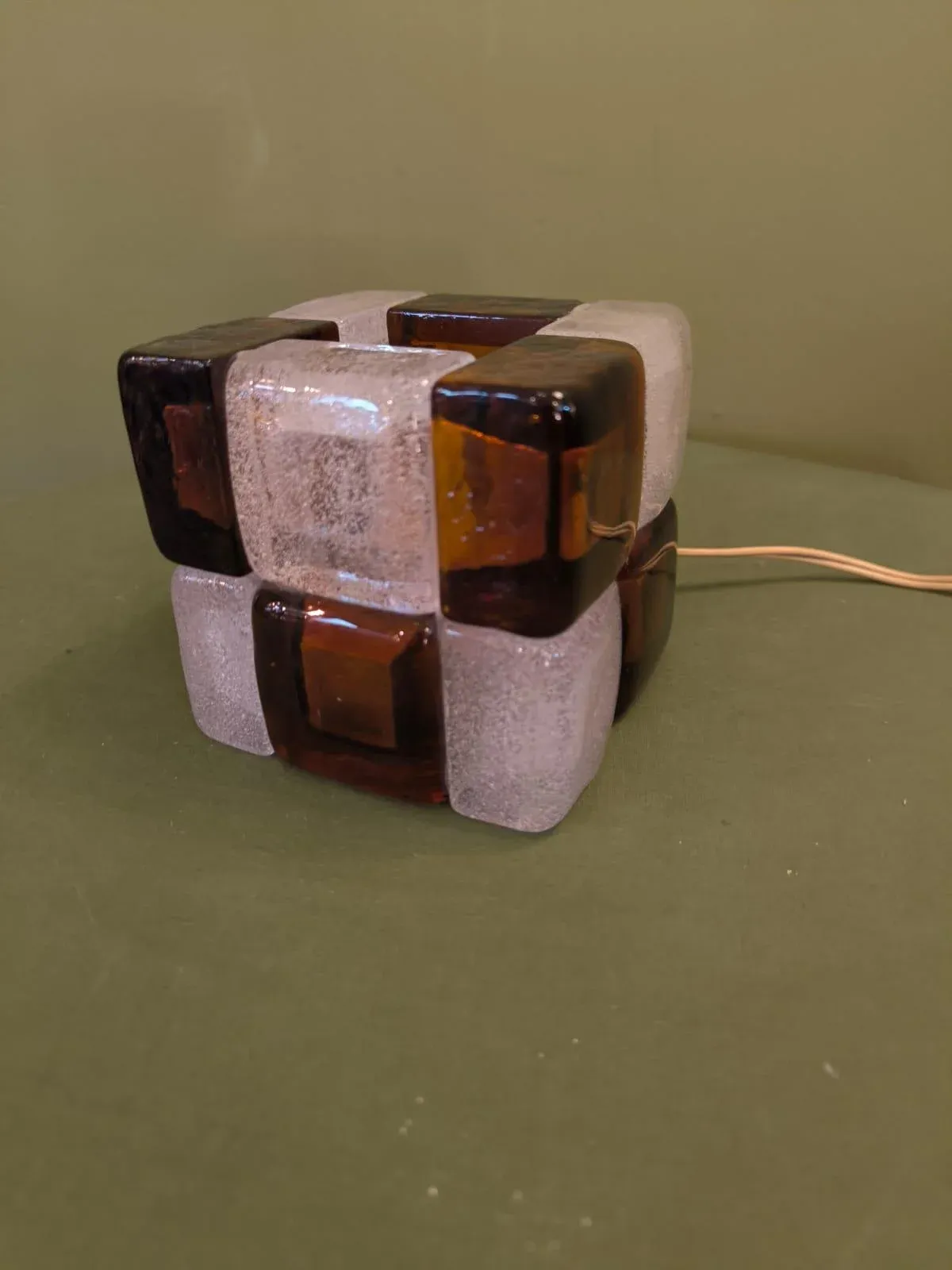 Cube Table Lamp from Poliarte, 1970s main image 4