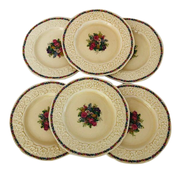 Vintage English Crown Ducal Gainsborough Plates- Set of 6 Vintage English Crown Ducal Gainsborough Plates- Set of 6