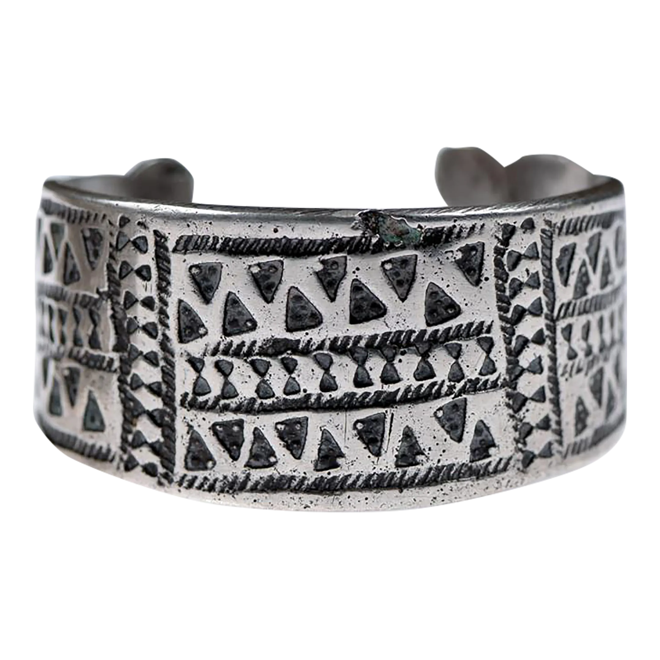 Mid 20th Century Tribal Silver Tuareg Bracelet | Chairish