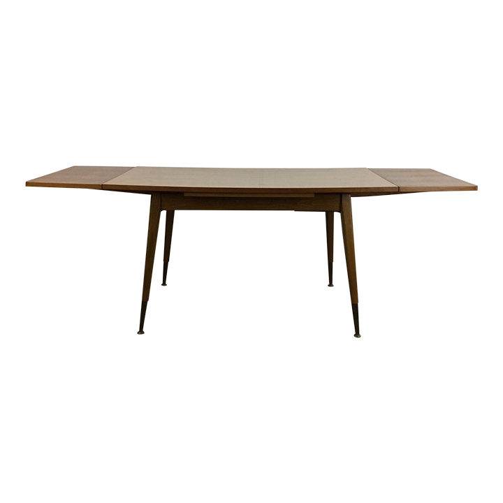 Mid Century Modern Small Draw Leaf Table Chairish