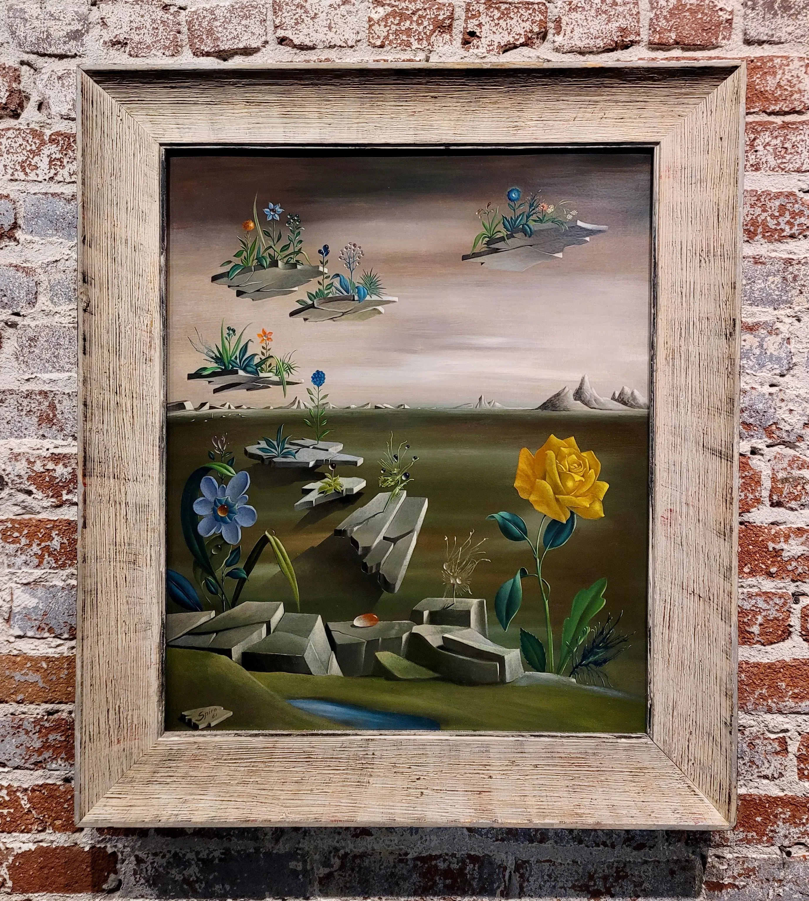 Spiro油絵 georges-spiro-gemstone-flowers