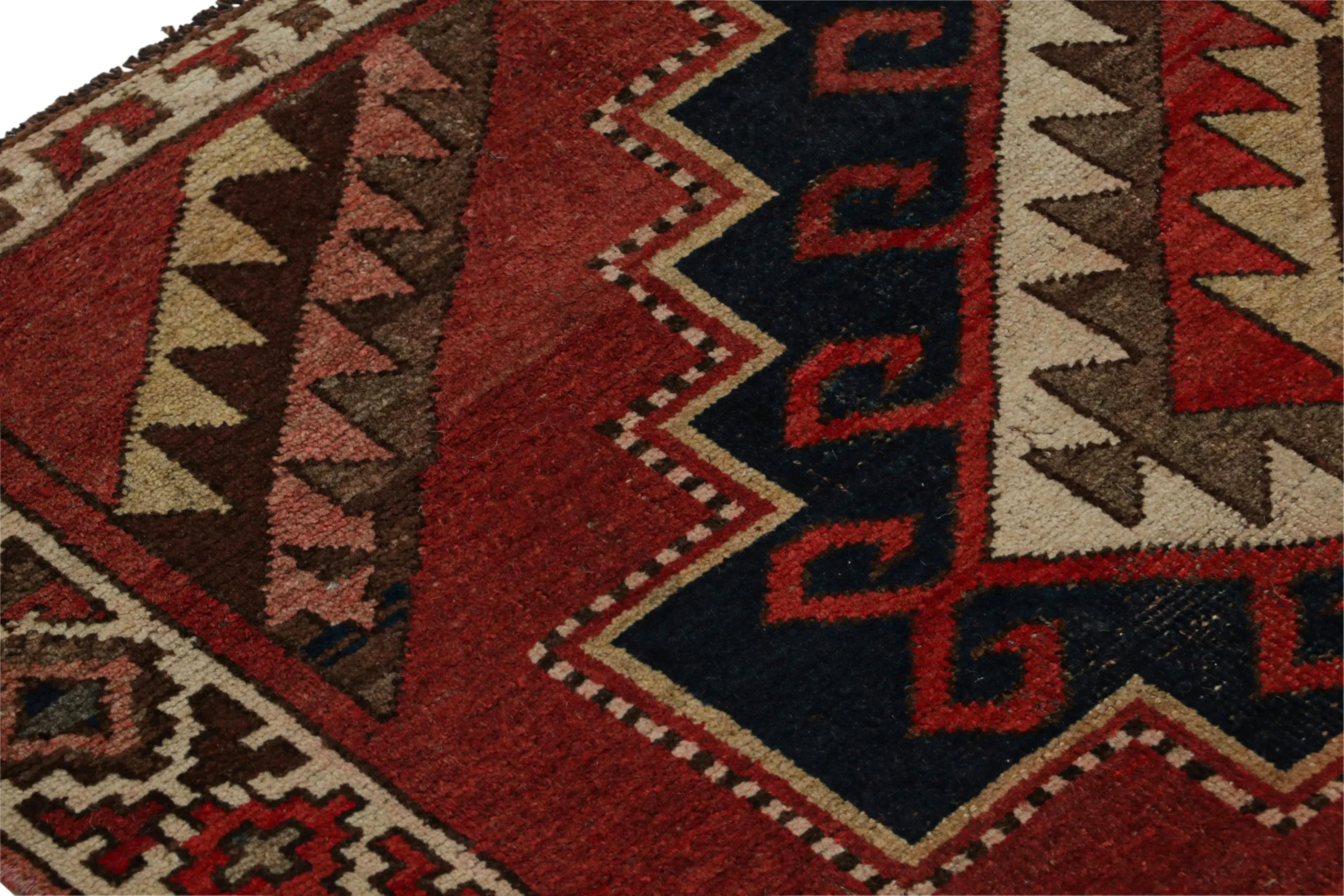 1970s Vintage Turkish Rug With All-Over Geometric Patterns