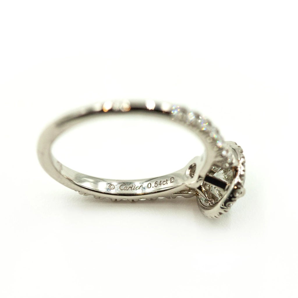 Preowned Cartier Platinum Destinée Solitaire Gia Certified Diamond 