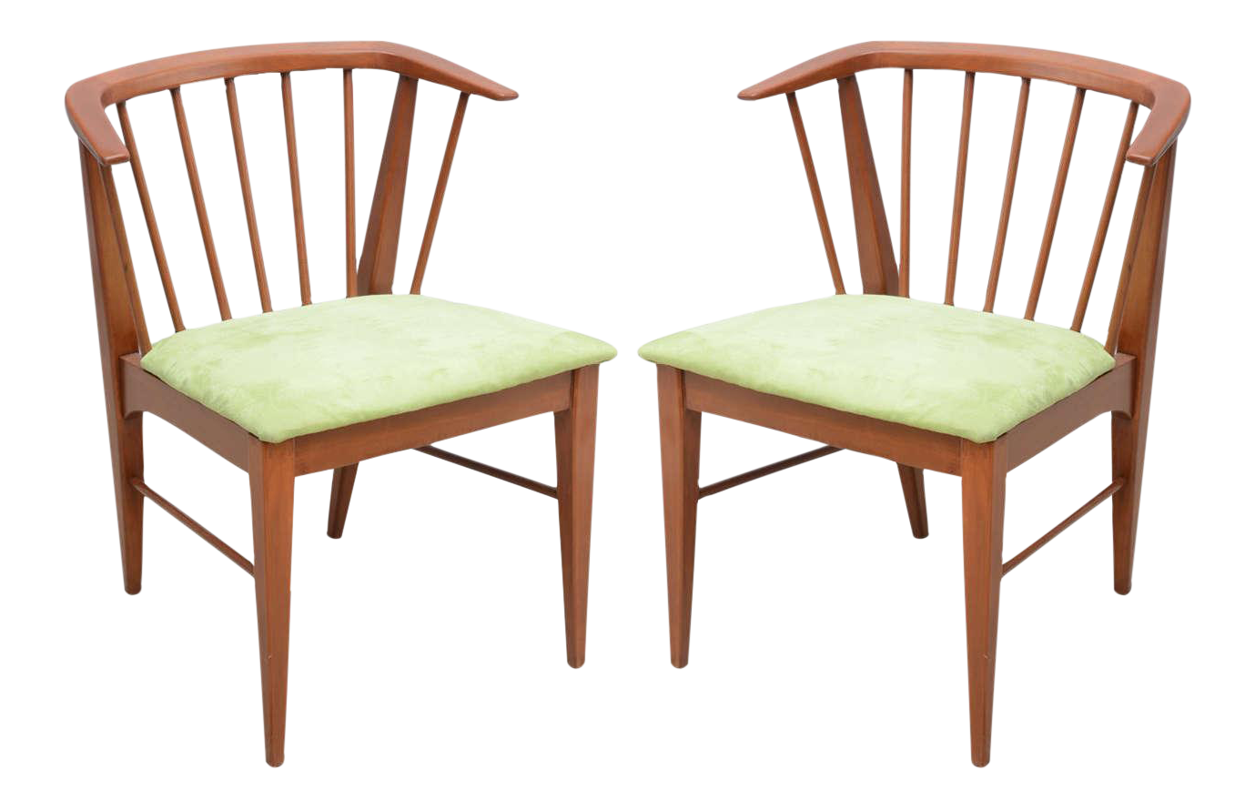 Wegner Style Teak Chairs1960s Denmark a Pair Chairish