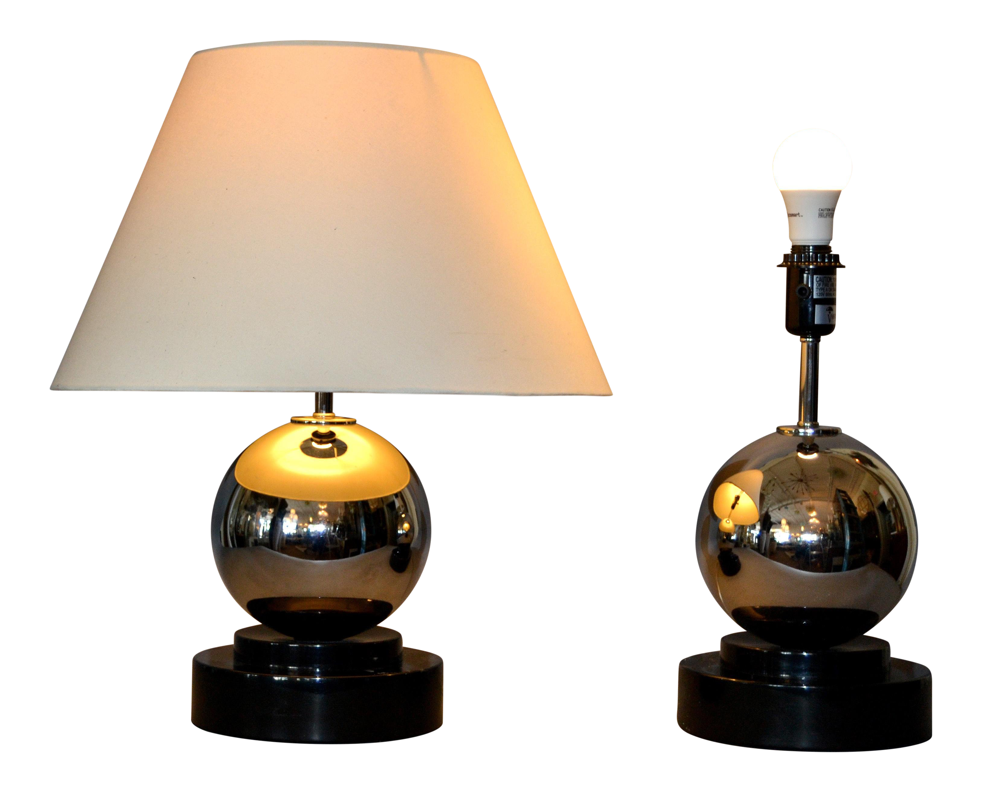 chrome ball table lamp
