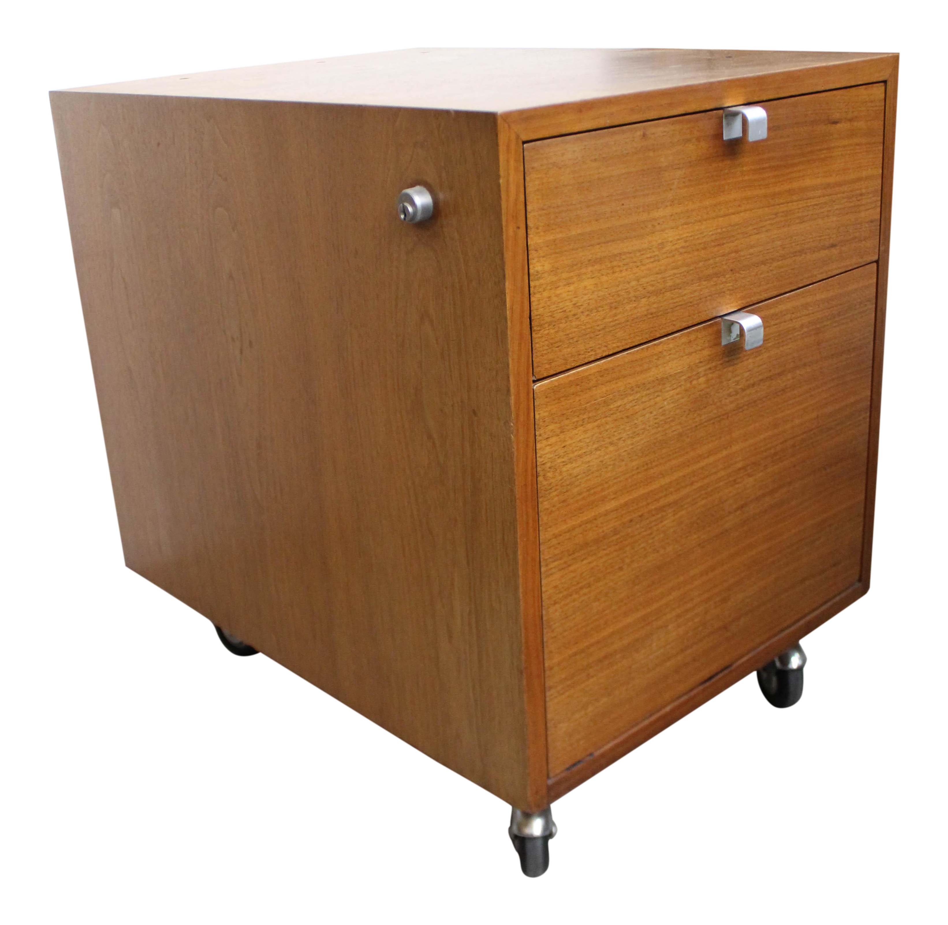 Mid Century Danish Modern Herman Miller George Nelson Css File Cabinet On Wheels Chairish