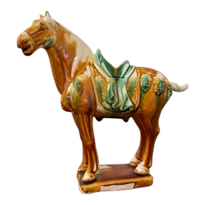 20th Century Tang Dynasty Style Horse Figurine Chairish
