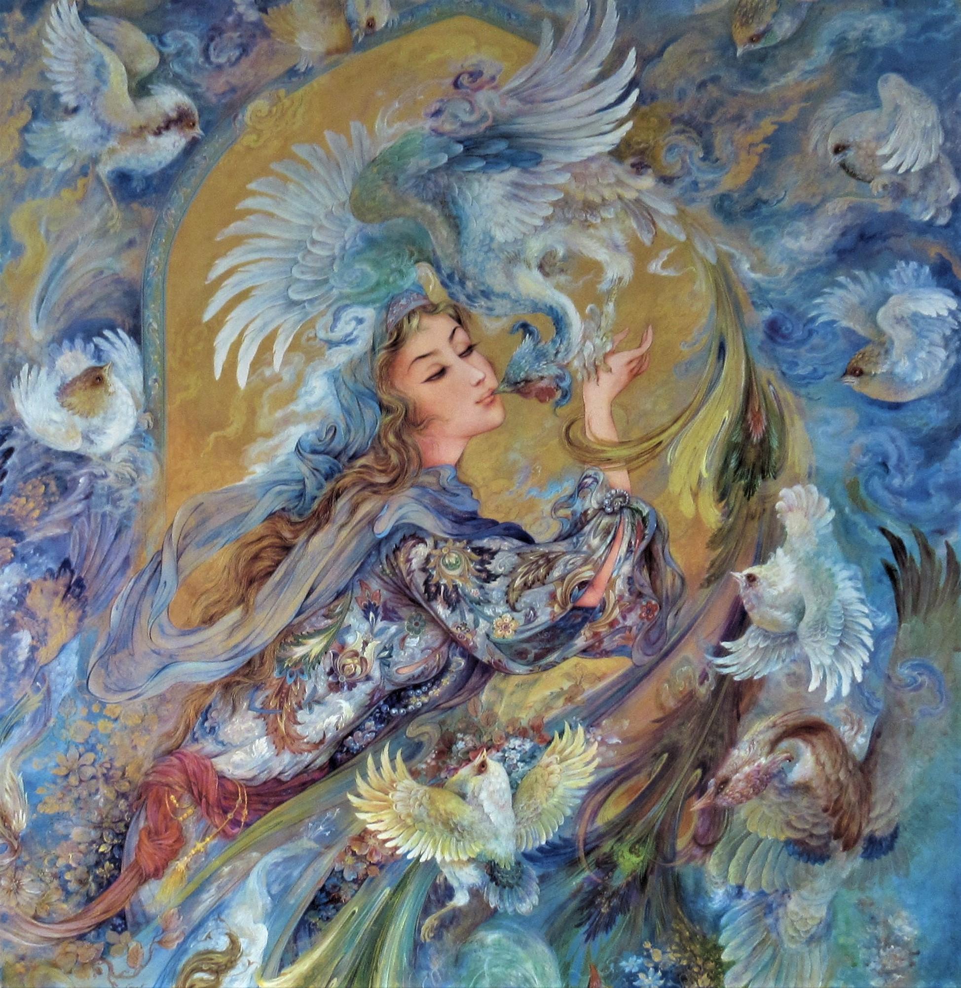 Mahmoud farshchian Iran art style イラン本 - 本