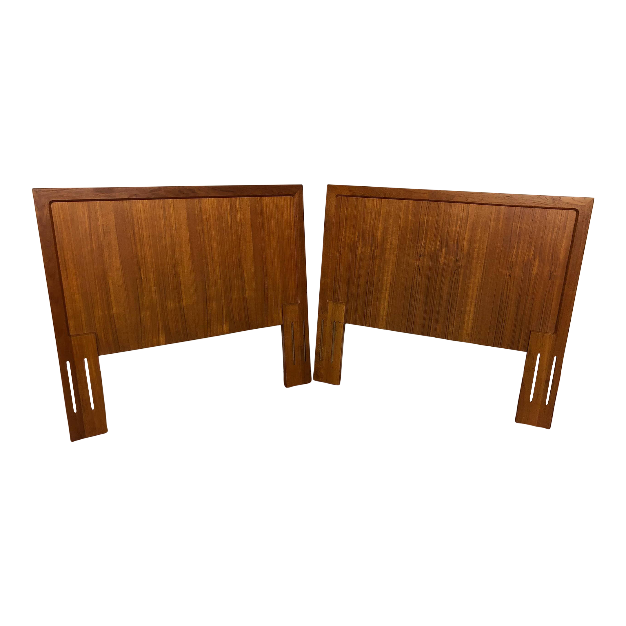 Vintage Danish Teak Twin Headboards by Vinde Mobelfabrik a Pair
