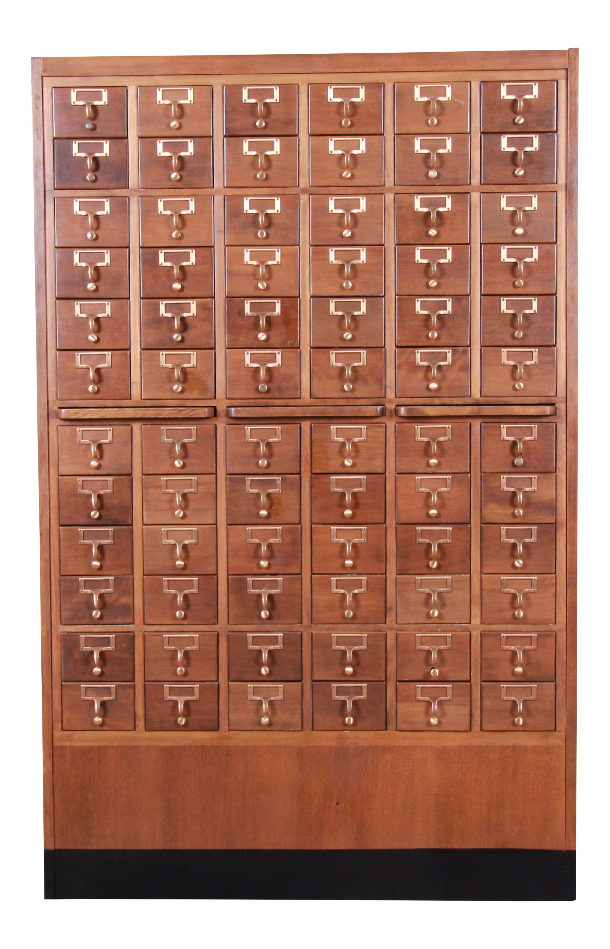 Mid Century 72 Drawer Library Card Catalog Chairish
