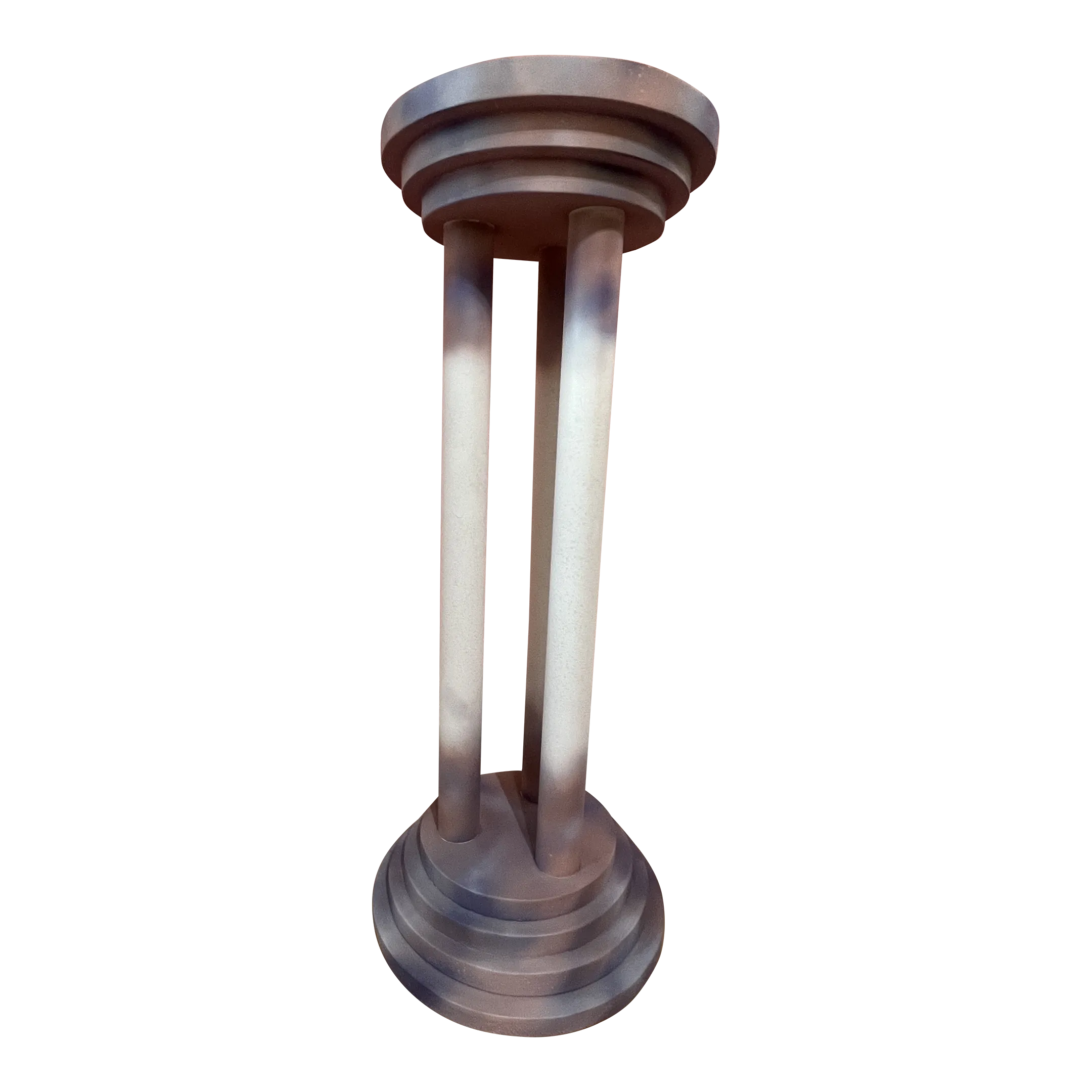 1980 Pastel Pink Column Pedestal by Austin Productions Chairish