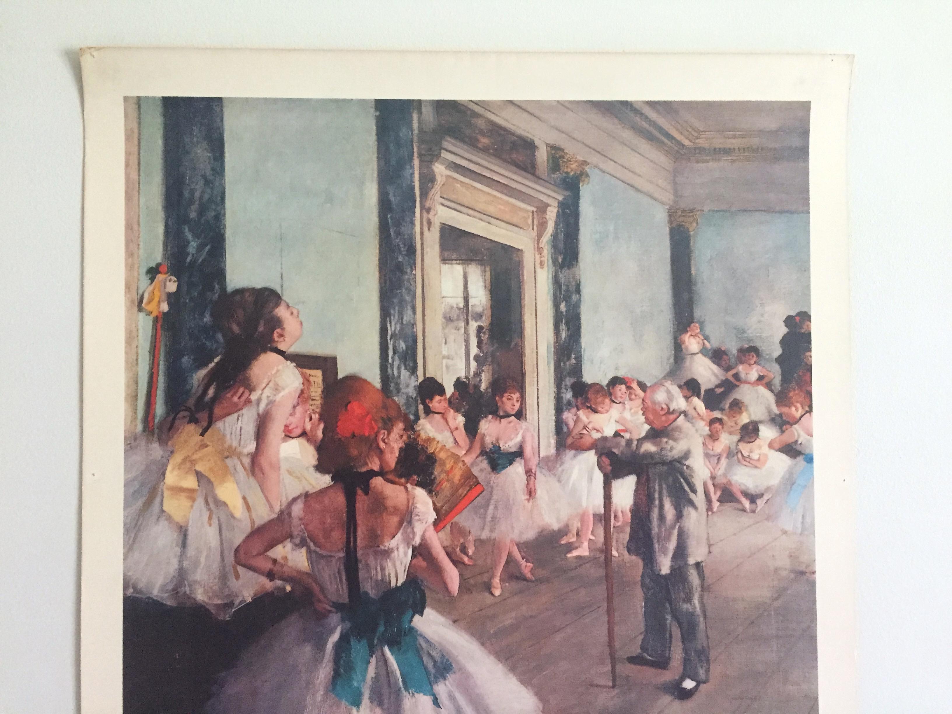 Degas vintage ART poster【踊り子】 Edgar Degas（エドガー ドガ） 舞台の踊り子 アートポスター