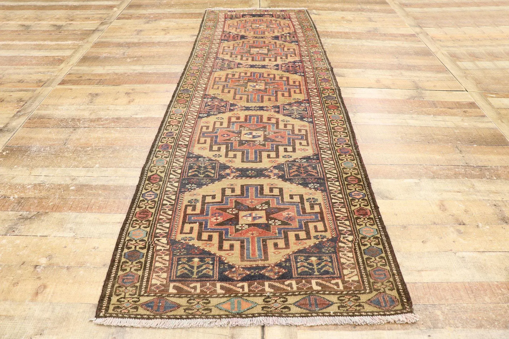 Antique Persian Malayer Rug Runner - 03\'01 X 09\'08
