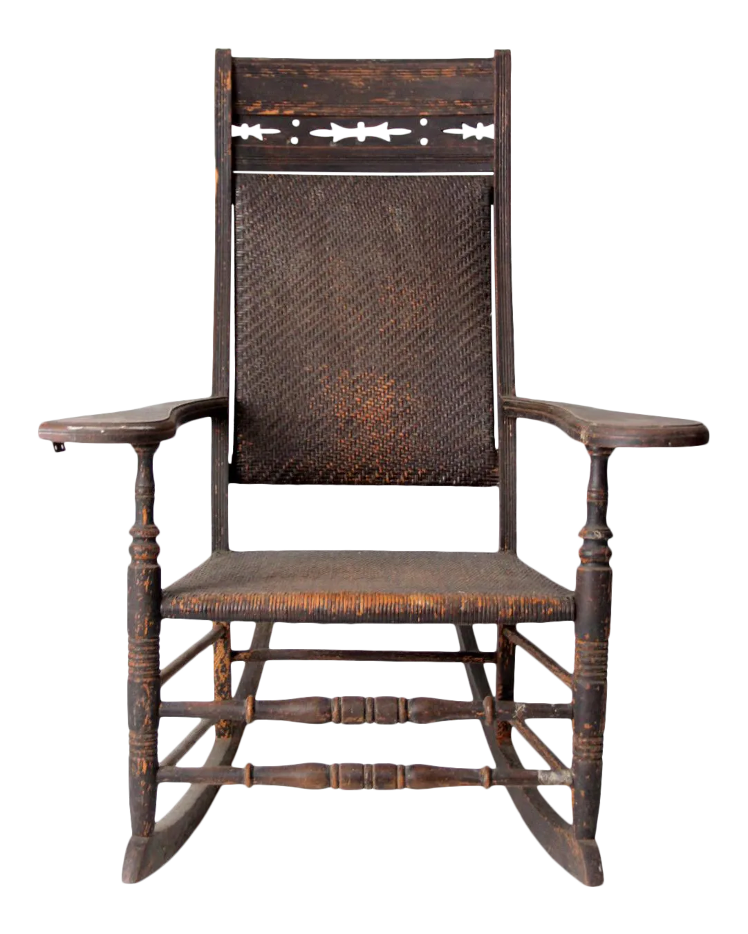 Antique American Rustic Rocking Chair | Chairish
