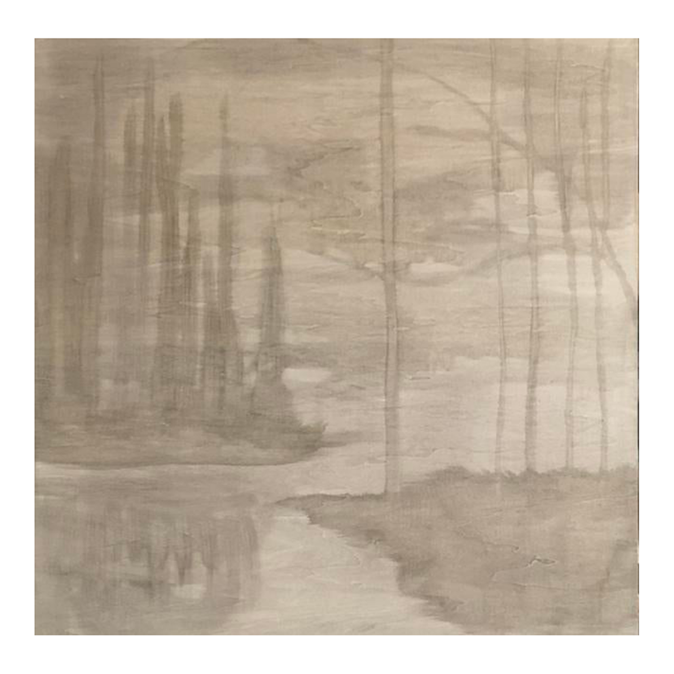 Abstract Watercolor Landscape Painting on Wood Panel Chairish