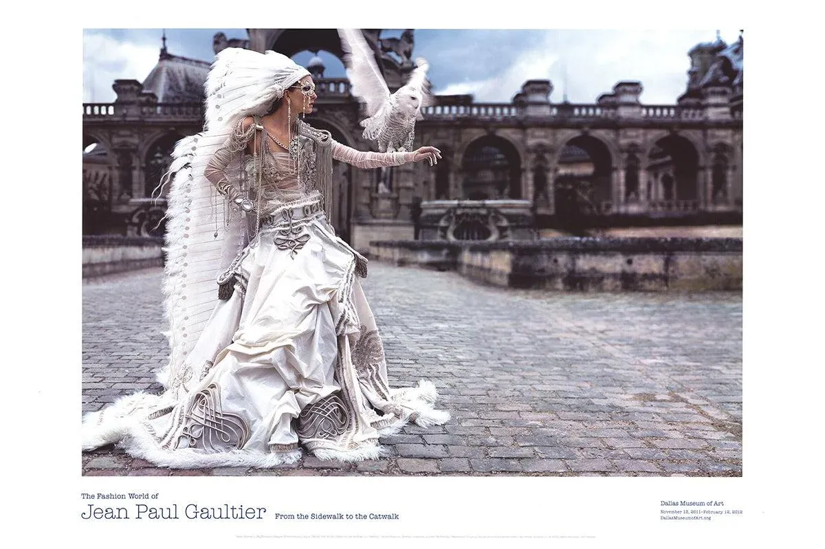 2011 Jean Paul Gaultier \'Grafficouture, Raquel Zimmermann, Vogue (Paris)\' Photography Gray, White USA Offset Lithograph