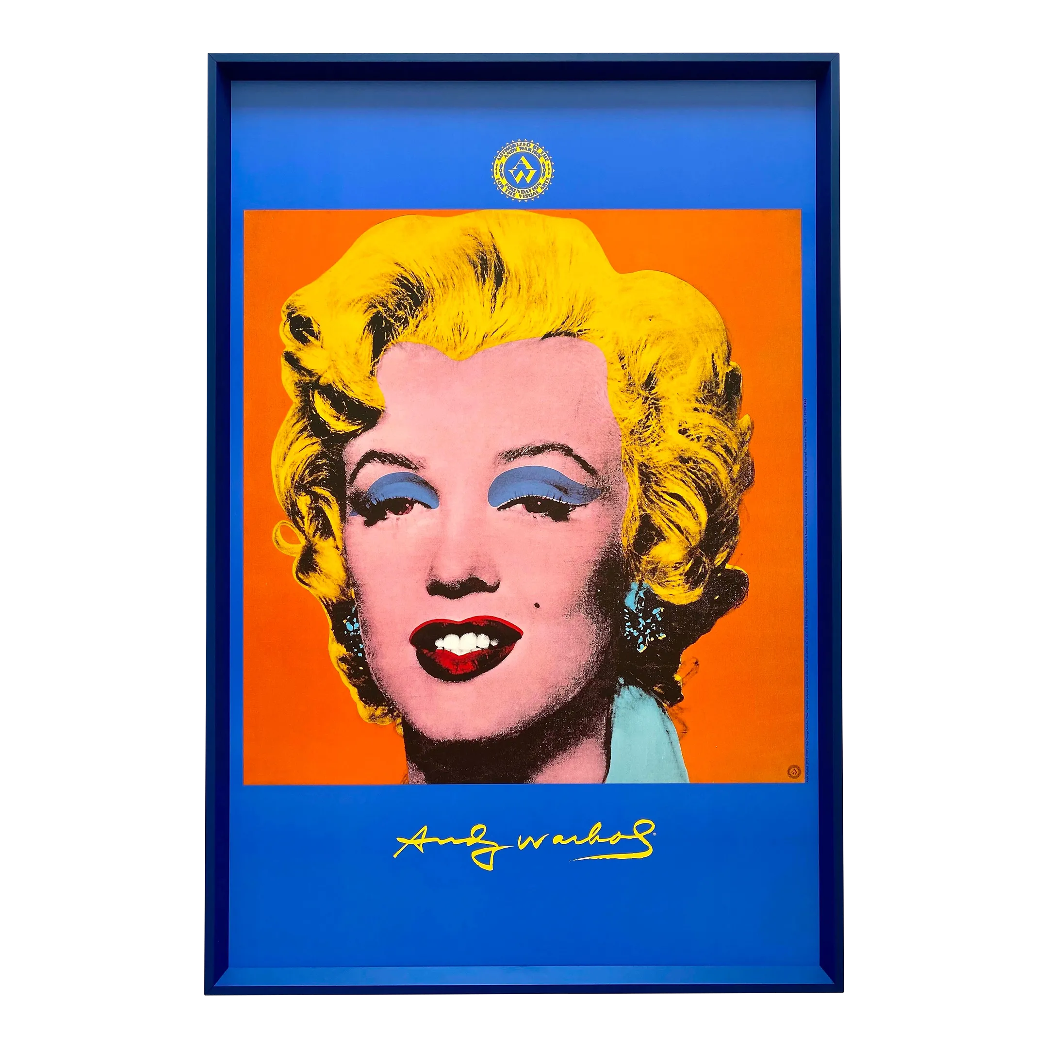 Andy Warhol Foundation Vintage 1996 Lithograph Print Framed