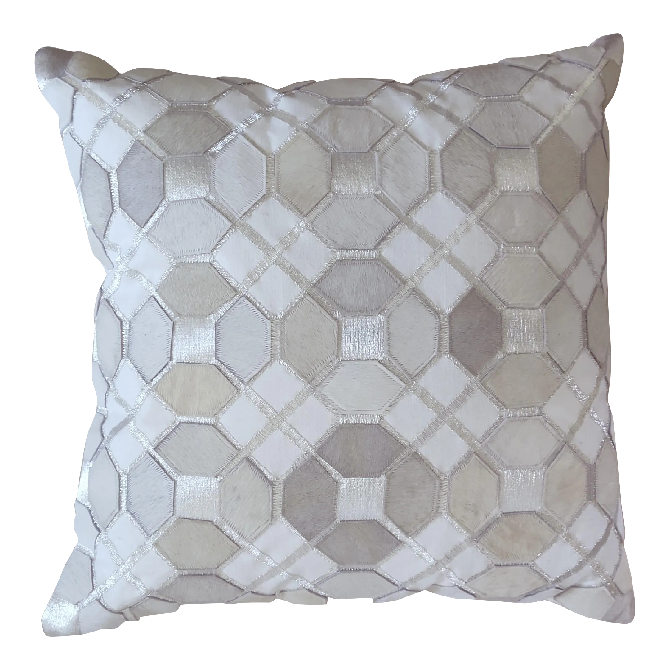 Callisto Home Geometric Cowhide Pillow Cover Chairish