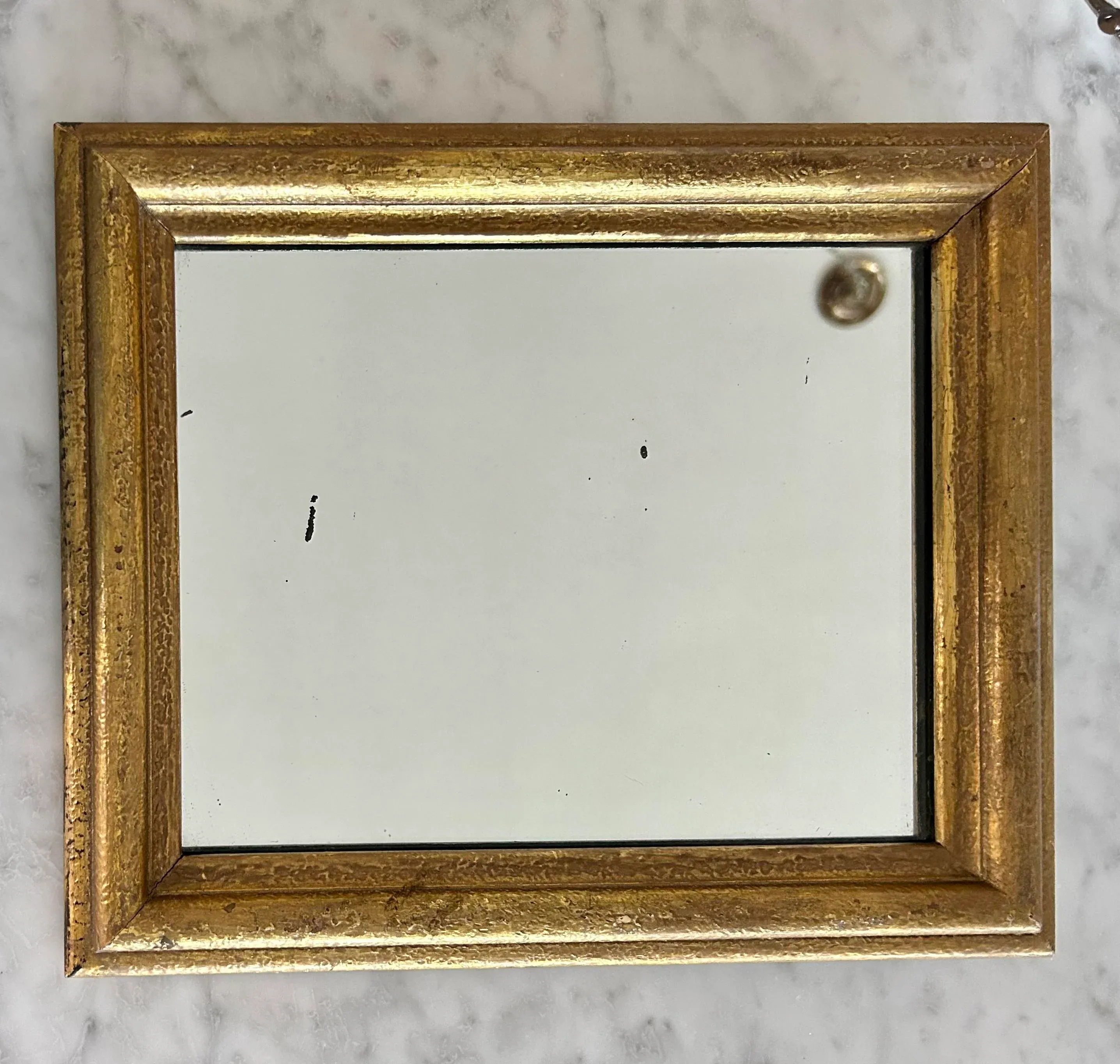 【交渉中】額装vintageミラー/GOLD Vintage Mid 20th Century Gold Frame Mirror | Chairish