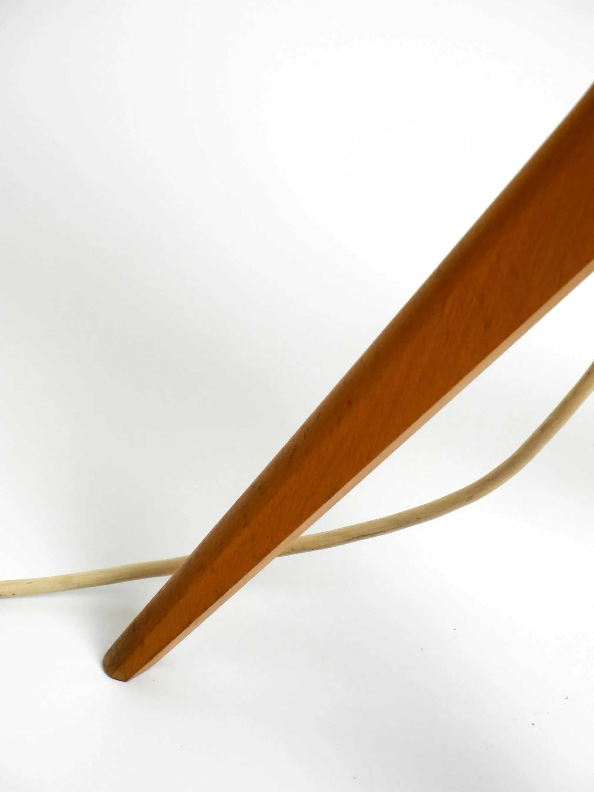 Mid-Century Modern Tripod Floor Lamp in Walnut, 1950s