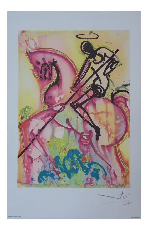 Salvador Dali, Les Chevaux, Lithograph