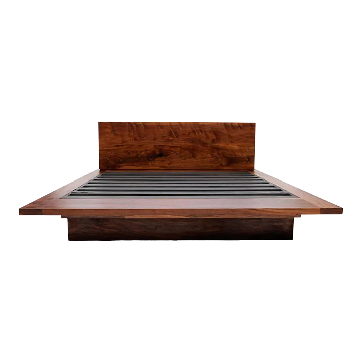 Sqb Queen Walnut Bed Chairish