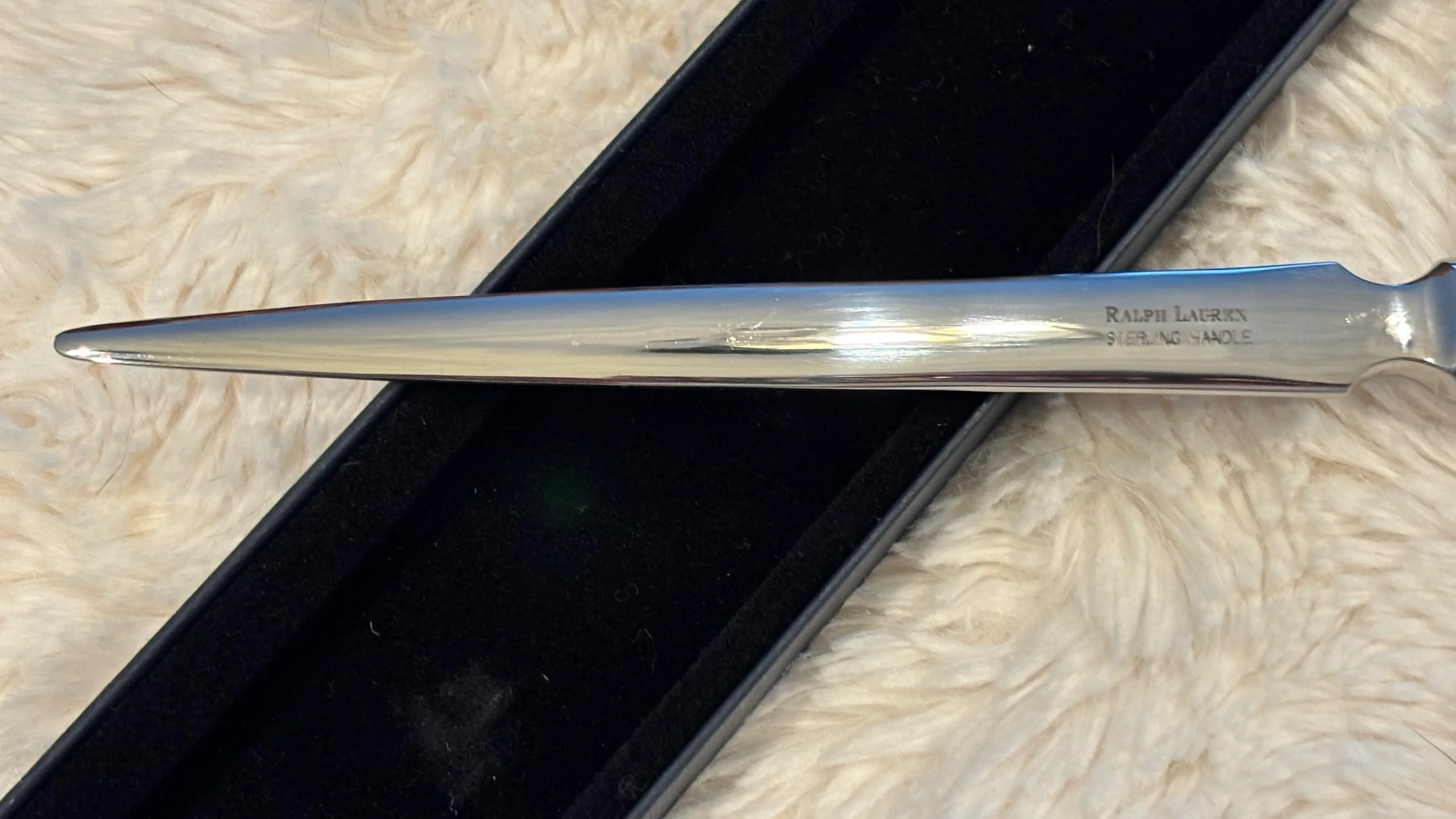 Rare Vintage Ralph Lauren Sterling Silver Ornamental Letter Opener