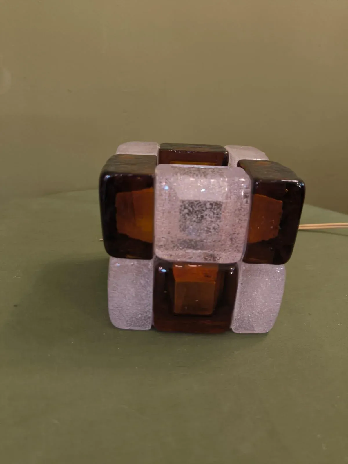 Cube Table Lamp from Poliarte, 1970s main image 3