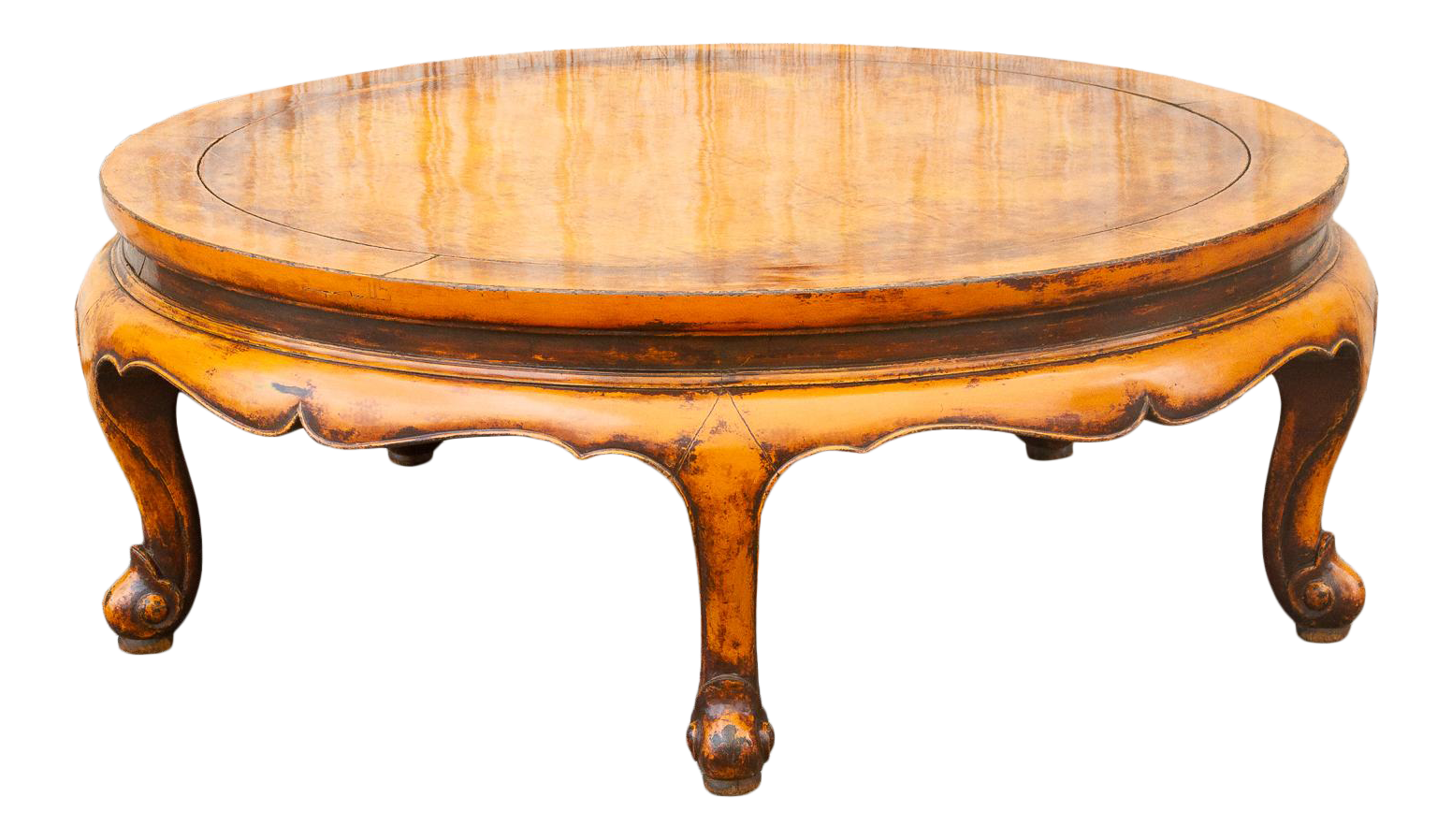 Graceful Antique Ming Style Round Coffee Table Chairish